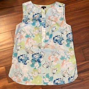 Talbots water color tank, sz 4, EUC